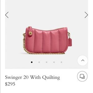 Coach 20 Swinger with quilting